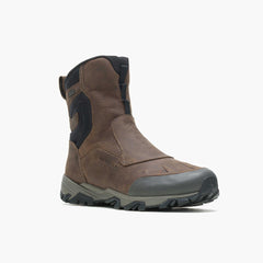 Men Coldpack Ice+ 8" Zip Polar Waterproof Wide Width Clay | Merrell Winter Boots