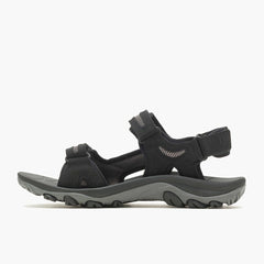 Men Huntington Convertible Leather Black | Merrell Sandals