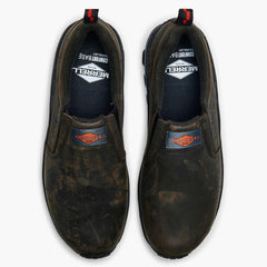 Men Jungle Moc Leather Sr Work Shoe Wide Width Espresso | Merrell Slip-Ons