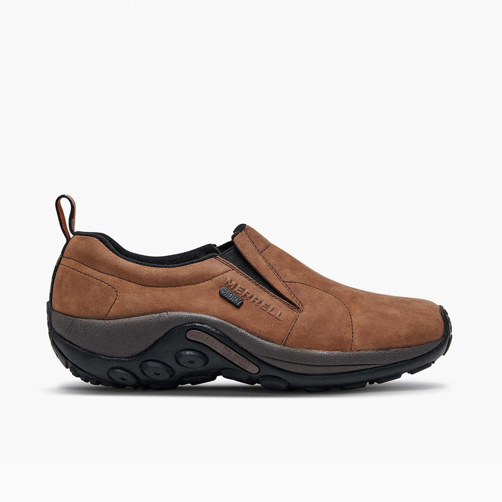 Men Jungle Moc Nubuck Waterproof Wide Width Brown | Merrell Wide Widths