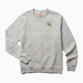 Men Life's An Adventure Crew Neck Fleece Grey Heather | Merrell Tops