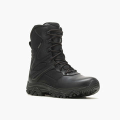 Men Moab 3 8" Tactical Response Zip Waterproof Boot Black | Merrell Boots