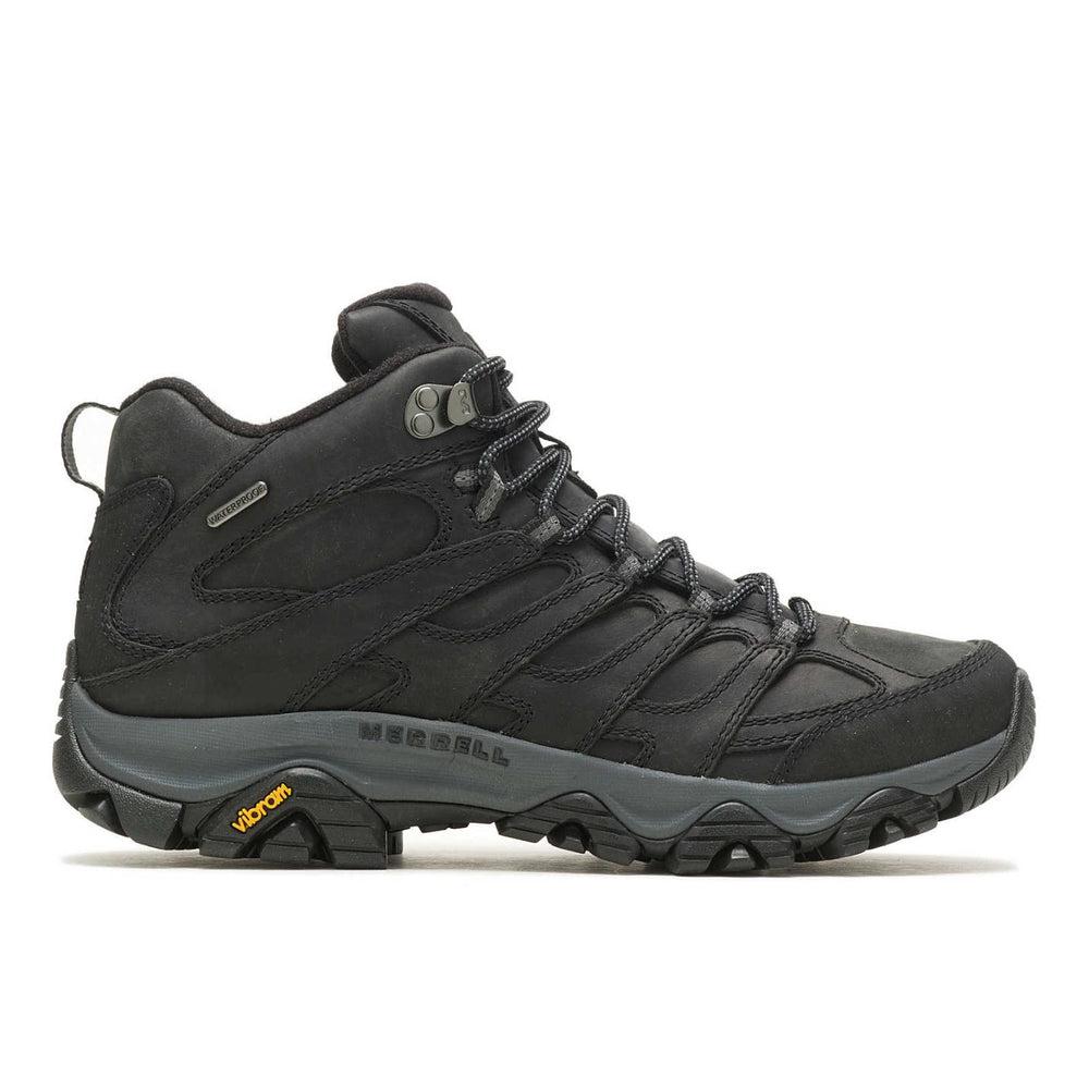 Men Moab 3 Prime Mid Waterproof Wide Width Black | Merrell Wide Widths