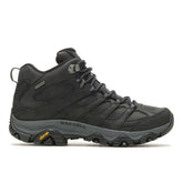 Men Moab 3 Prime Mid Waterproof Wide Width Black | Merrell Wide Widths