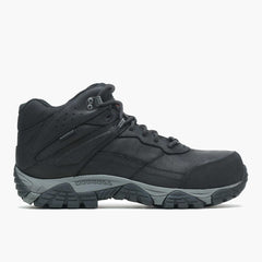 Men Moab Adventure Mid Waterproof Carbon Fiber Black | Merrell Boots