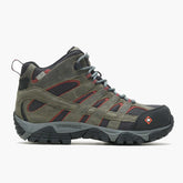 Men Moab Vertex Mid Waterproof Comp Toe Work Boot Pewter | Merrell Boots
