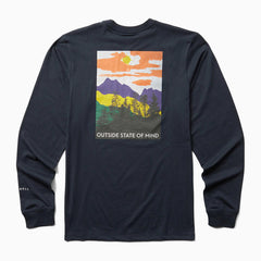 Men Mountain Layer Long Sleeve Tee Navy | Merrell Tops