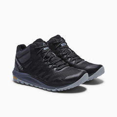 Men Nova 2 Mid Waterproof Wide Width Black | Merrell Wide Widths
