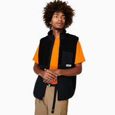 Men Sherpa Mixup Vest Black | Merrell Tops