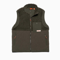 Men Sherpa Mixup Vest Dusty Olive | Merrell Outerwear