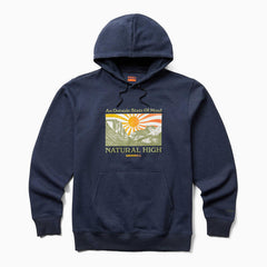 Men Sun Burst Fleece Hoody Navy Heather | Merrell Tops