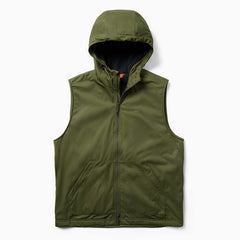 Men Whisper Hooded Vest Dusty Olive | Merrell Outerwear