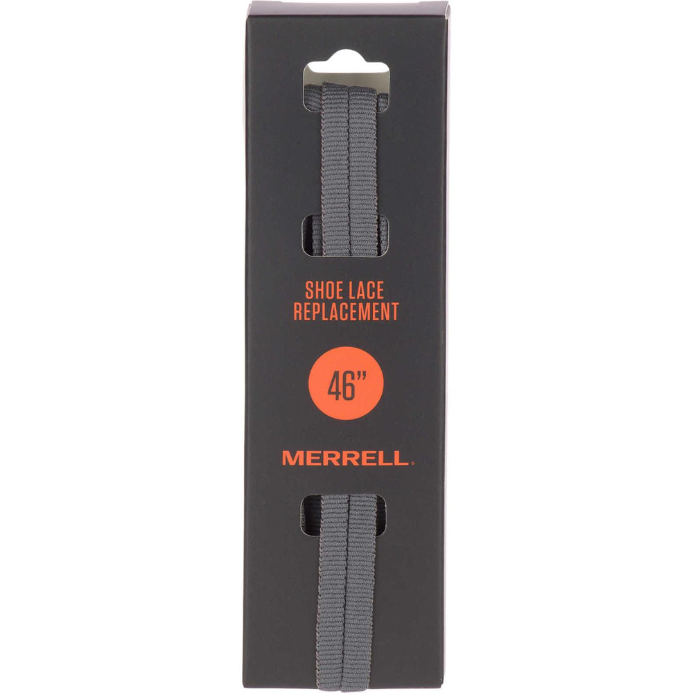 Men/Women Flat Shoe Laces Charcoal | Merrell Shoe Care