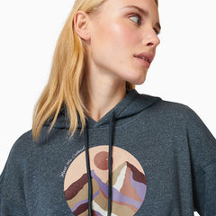Women Circle Outside Hoody Navy Heather | Merrell Tops