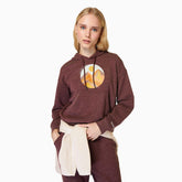 Women Circle Outside Hoody Wine Tasting Heather | Merrell Tops