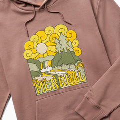 Women Groovy Fleece Hoody Antler Heather | Merrell Tops