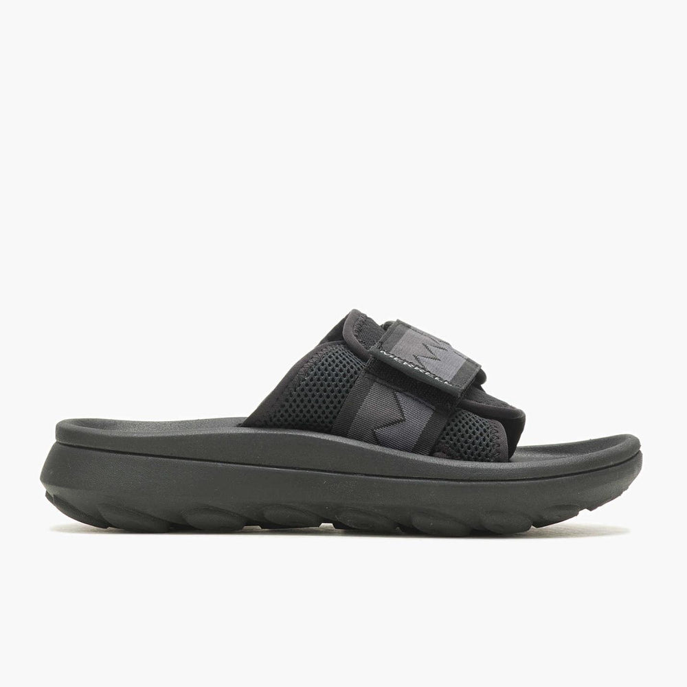 Women Hut Ultra Slide Black/black | Merrell Slip-Ons
