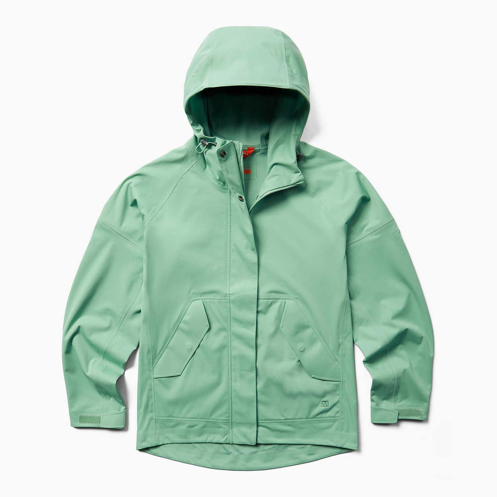 Women Whisper Rain Shell Jade | Merrell Outerwear