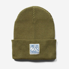 Women/Men Hike On Patch Beanie Martini Olive | Merrell Hats