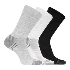 Women/Men Hiker Crew Sock 3 Pack Grey Heather Asst | Merrell Socks