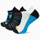 Women/Men Recycled Everyday Tab Sock 3 Pack Blue Assorted | Merrell Socks