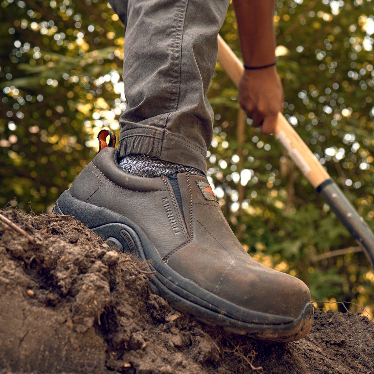 Shop Men's Jungle Moc Leather Comp Toe Shoes | Merrell