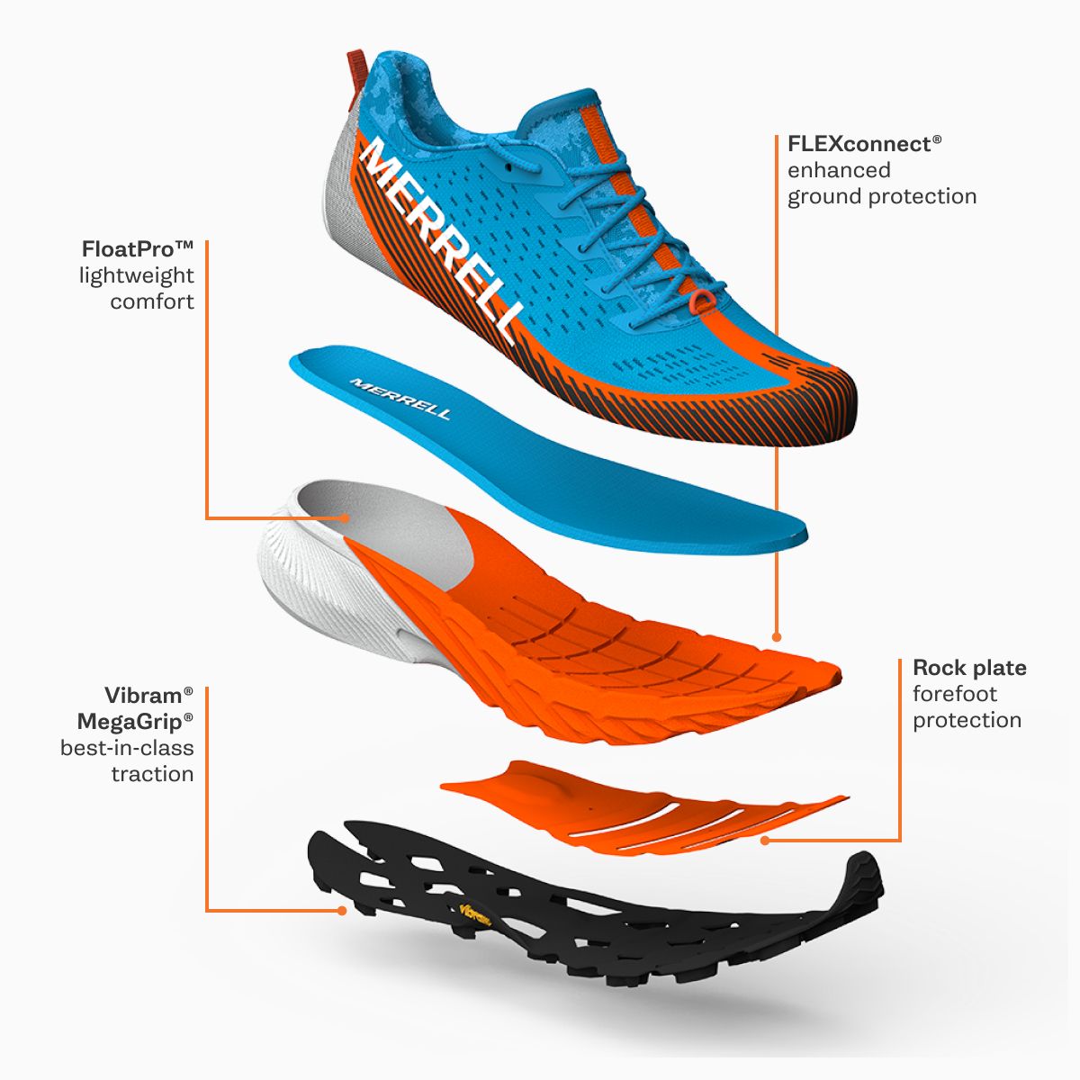 Men's Agility Peak 5 Trail Running Shoes | Merrell