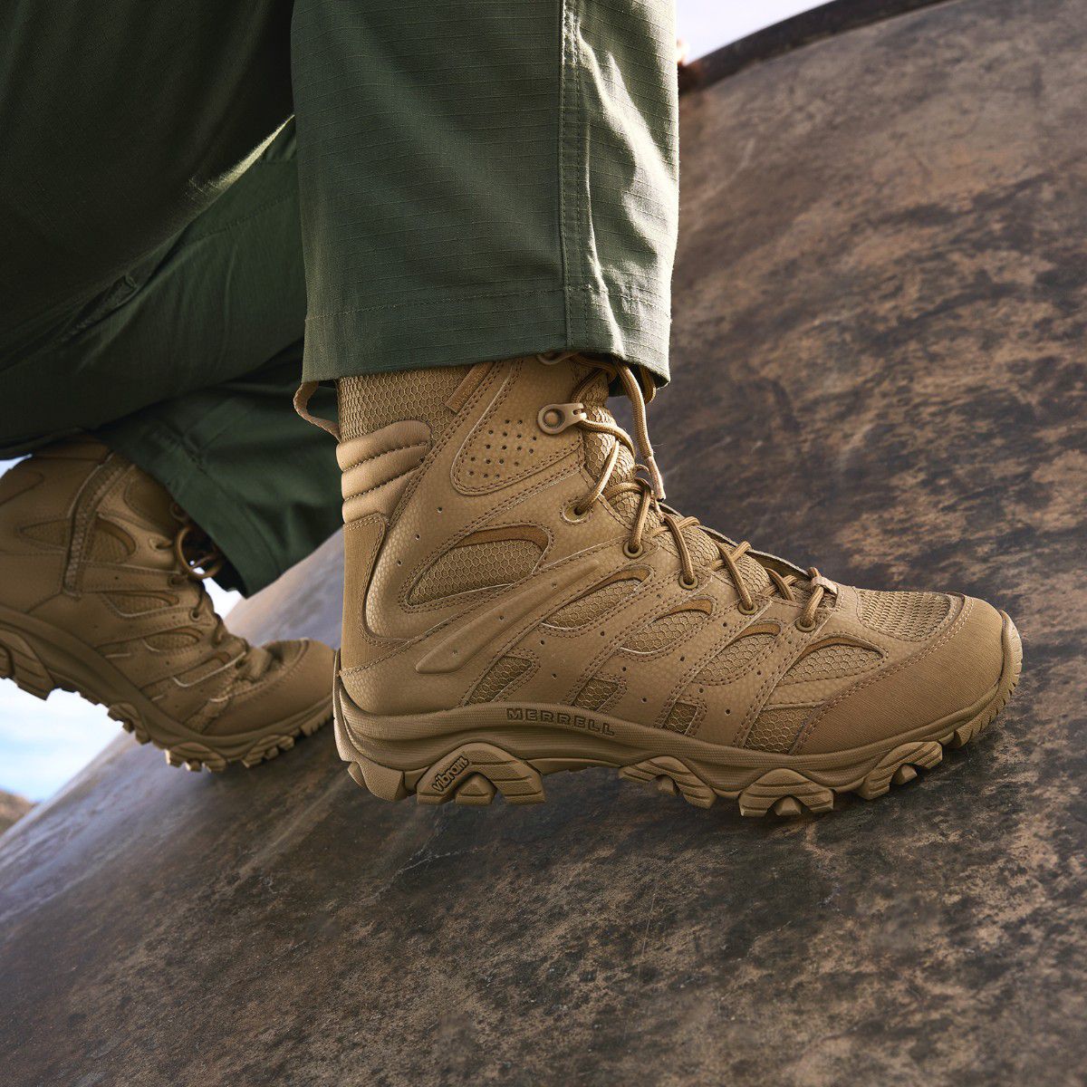 Mens Moab 3 8" Tactical Zip Waterproof Boot - Merrell