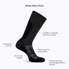 Moab Hiking Quarter Sock - Socks | Merrell