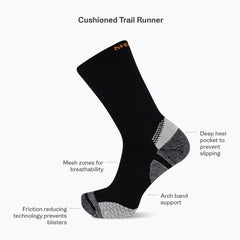 Cushion Trail Runner Tab Sock - Socks | Merrell
