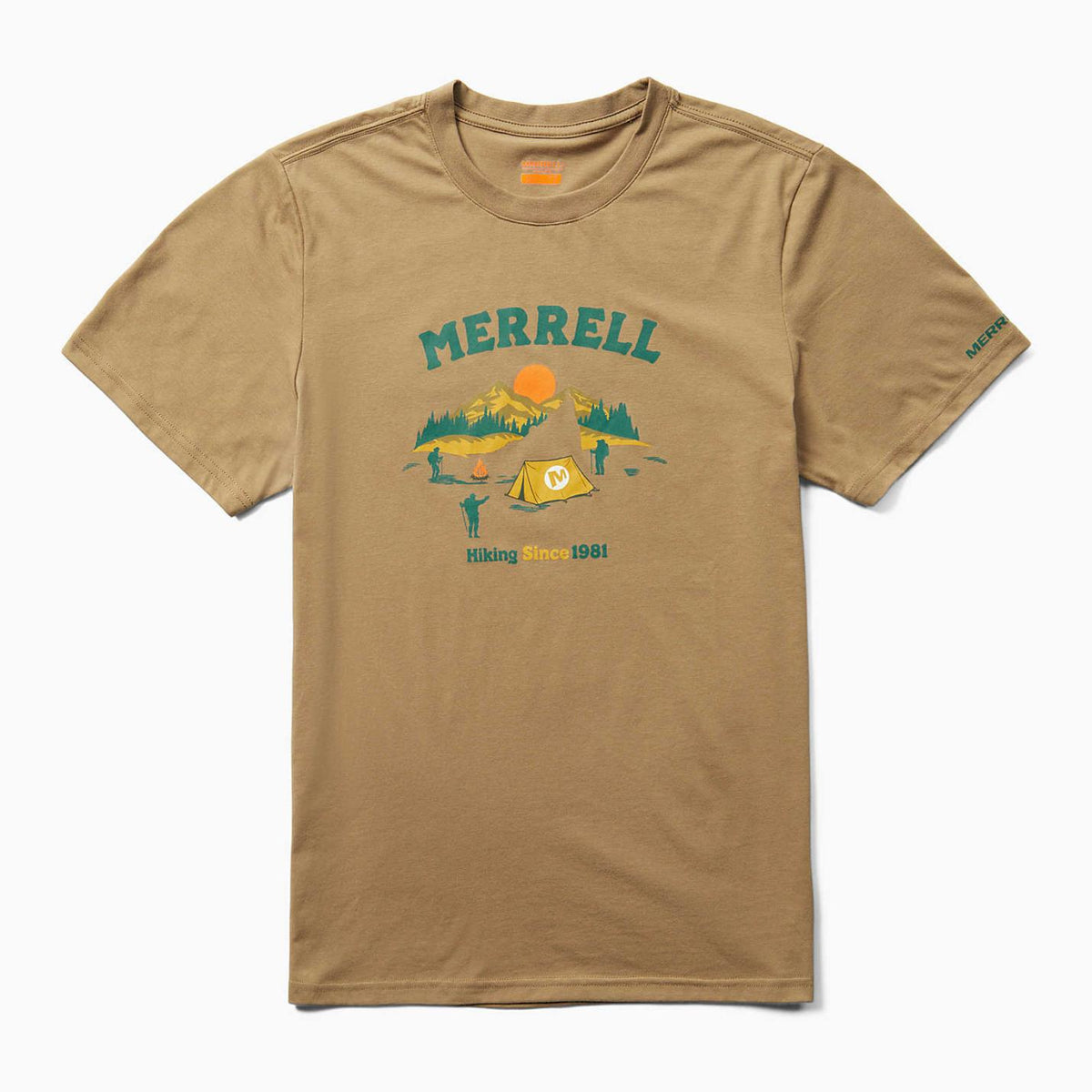 Men Arched Camp Tee Sepia Tint | Merrell Tops