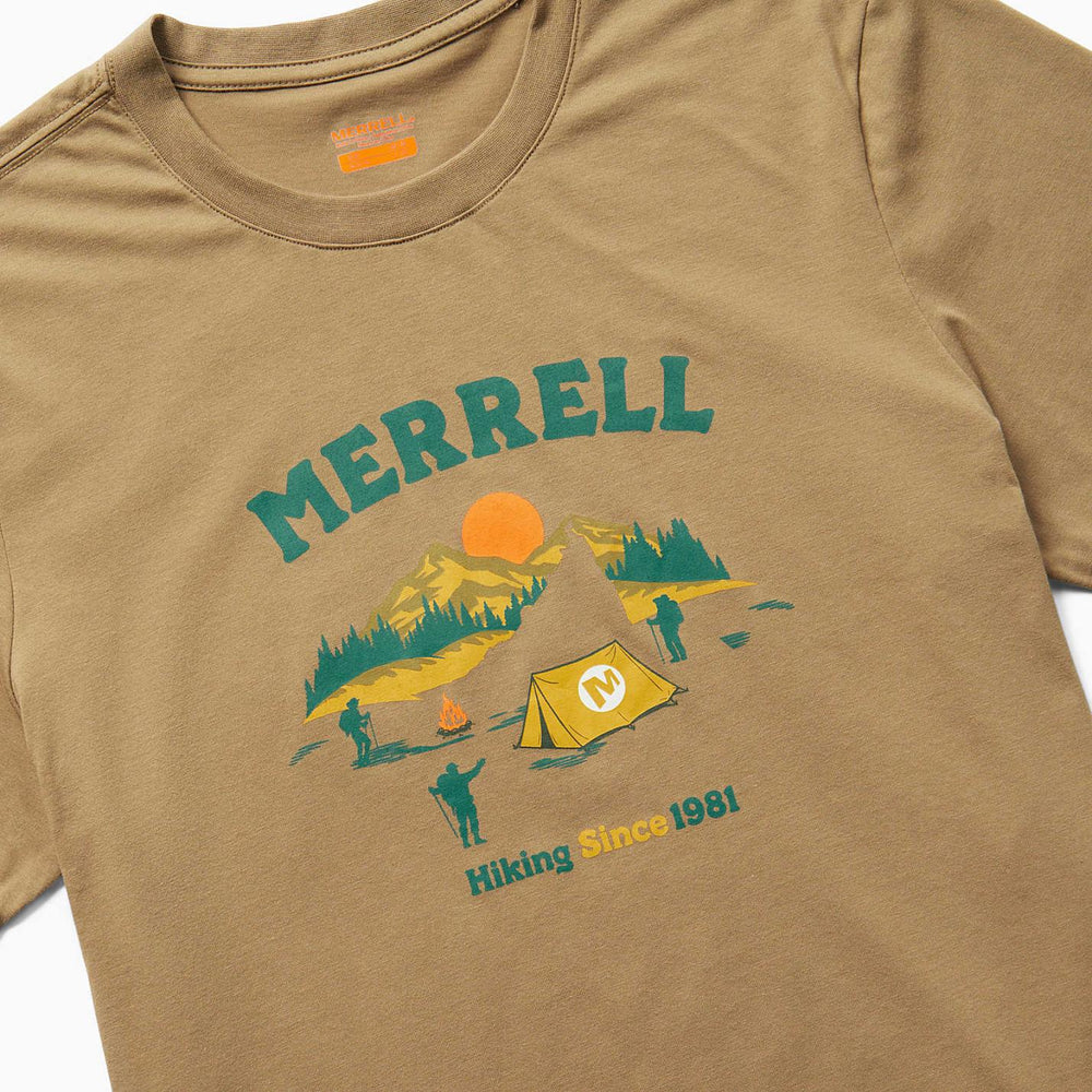 Men Arched Camp Tee Sepia Tint | Merrell Tops