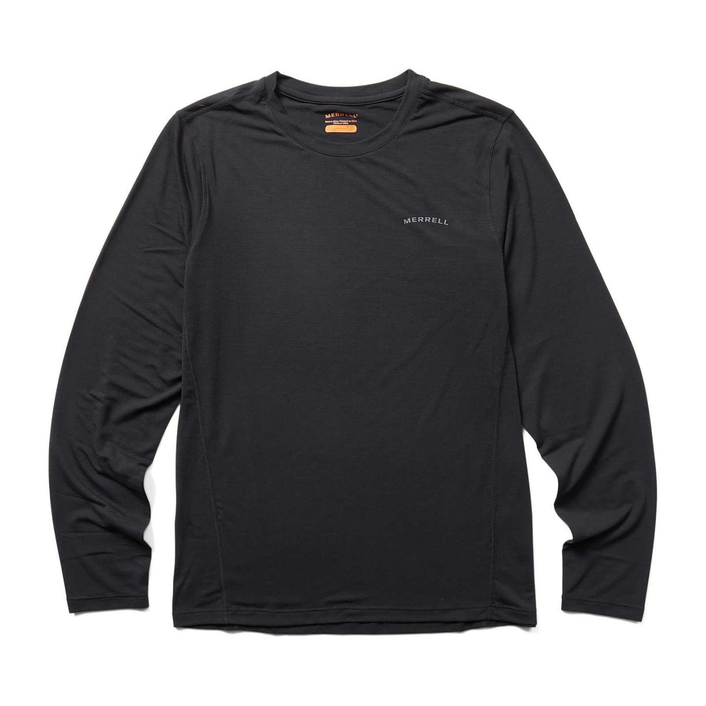 Men Everyday Long Sleeve Tee With Tencel™ Black | Merrell Tops