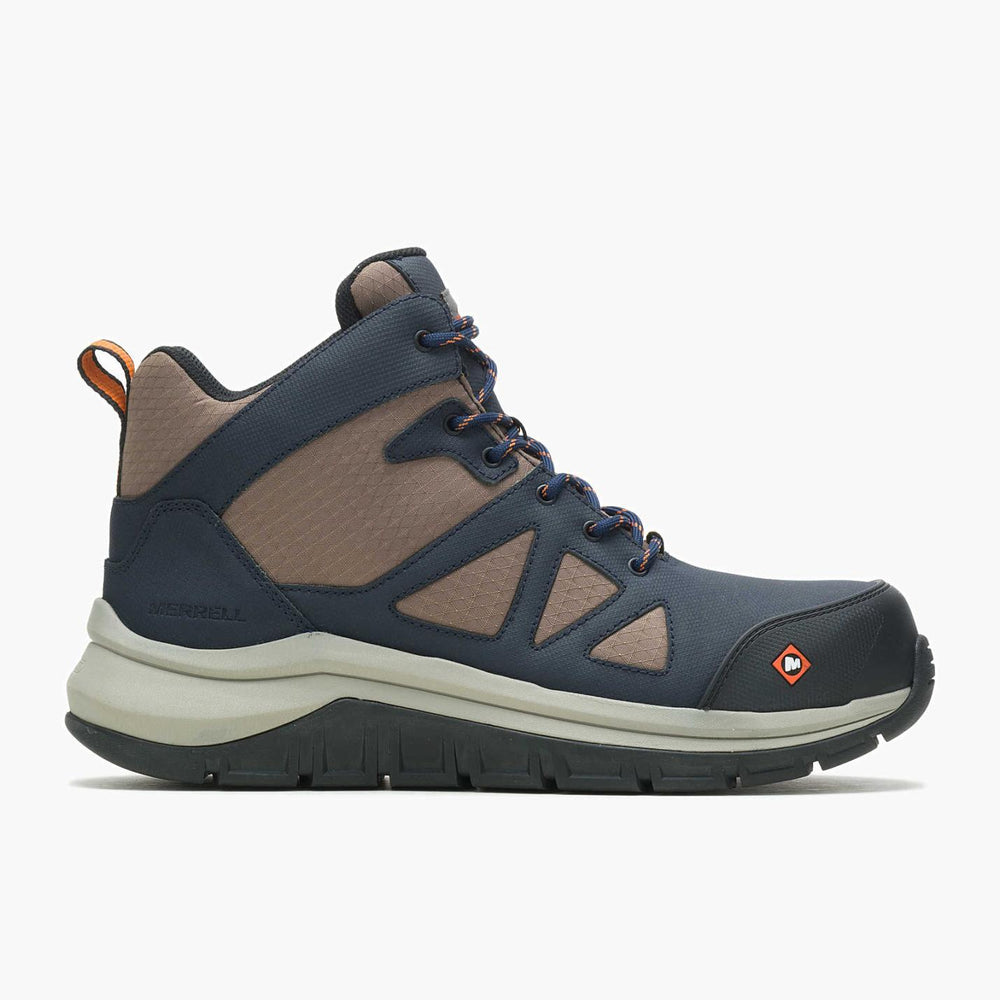 Men Fullbench Speed Mid Carbon Fiber Navy | Merrell Boots
