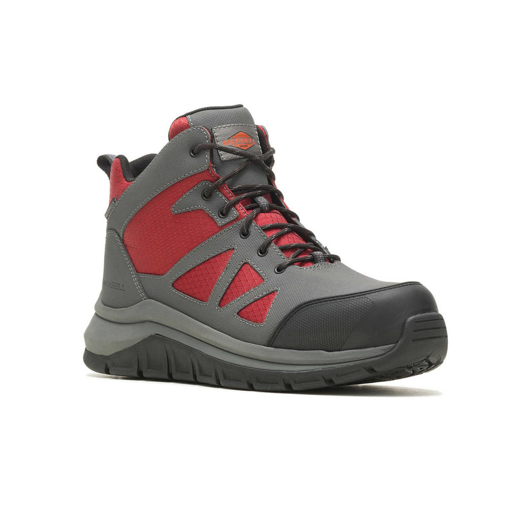 Men Fullbench Speed Mid Waterproof Carbon Fiber Asphalt/dahlia | Merrell Boots