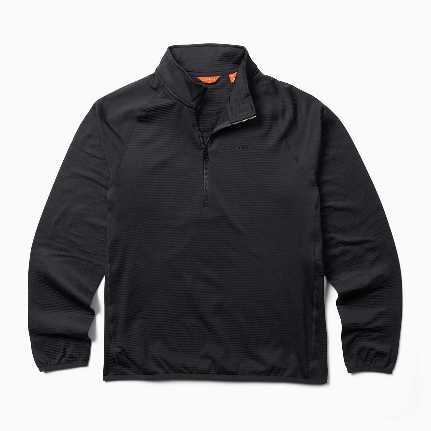 Men Geotex 1/4 Zip Black | Merrell Tops
