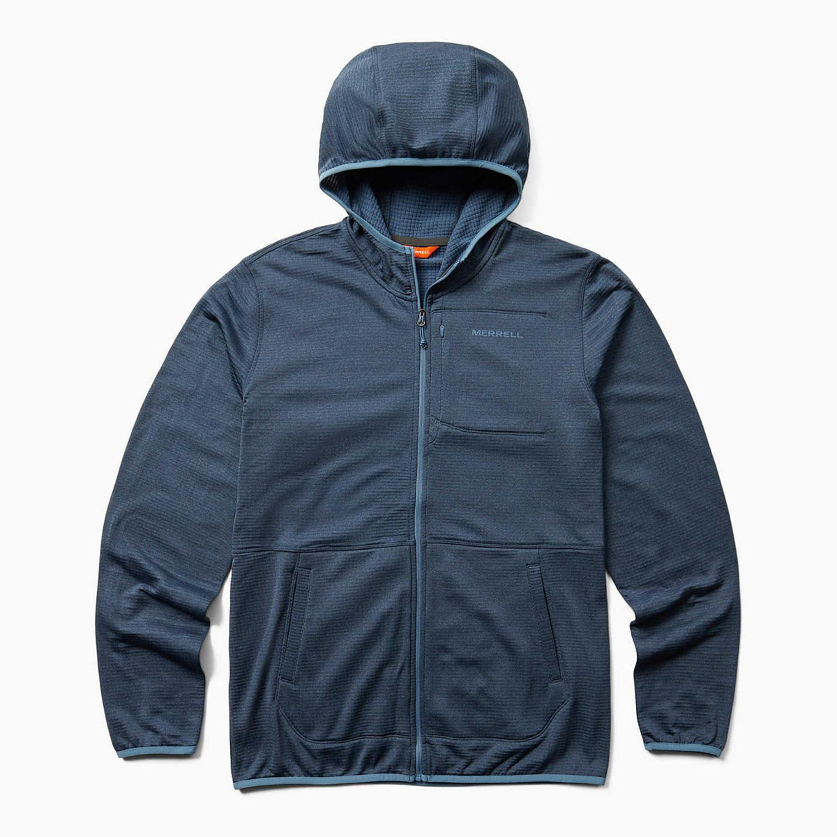 Men Geotex Full Zip Hoodie Captains Blue Heather | Merrell Tops