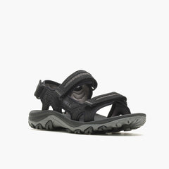 Men Huntington Convertible Leather Black | Merrell Sandals