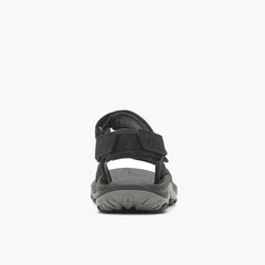 Men Huntington Convertible Leather Black | Merrell Sandals
