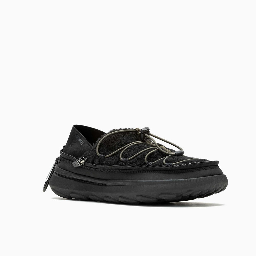 Men Hut Moc 2 Packable Fleece 1trl Black/black | Merrell Slip-Ons