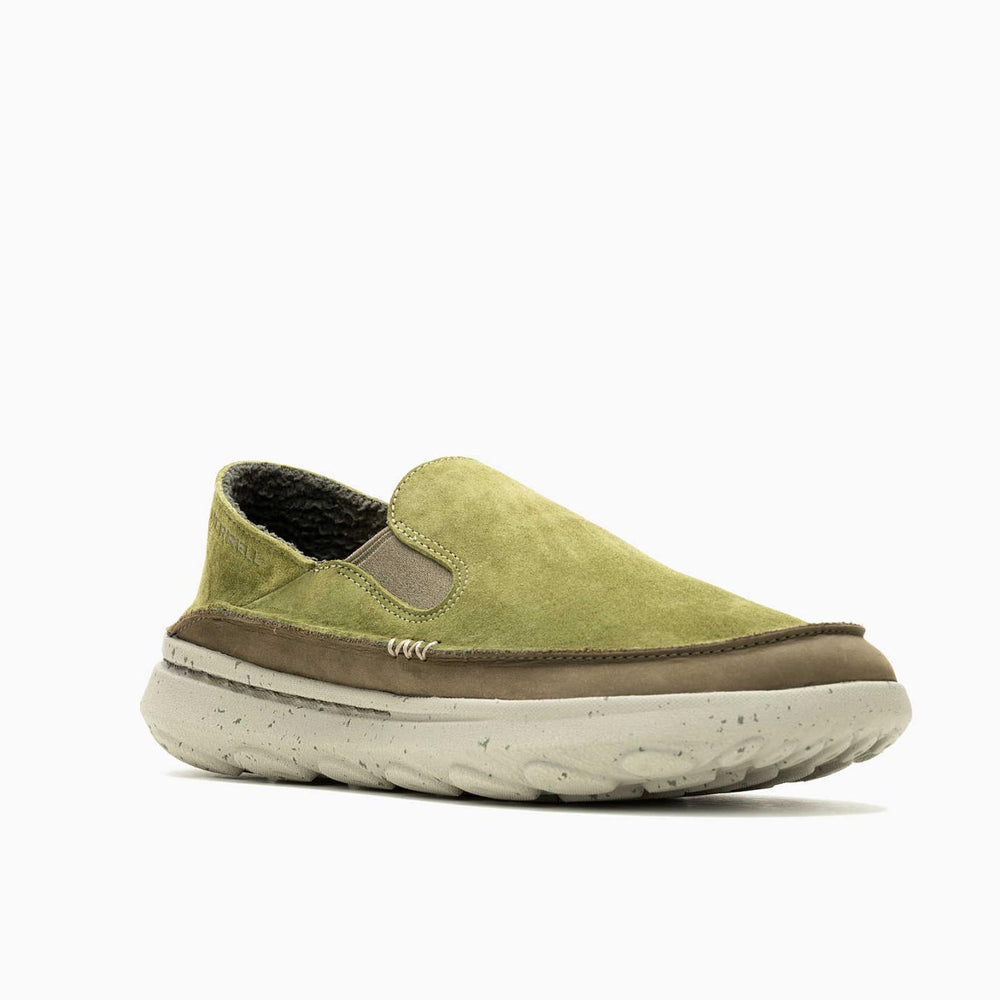 Men Hut Moc 2 Suede Avocado | Merrell Slip-Ons