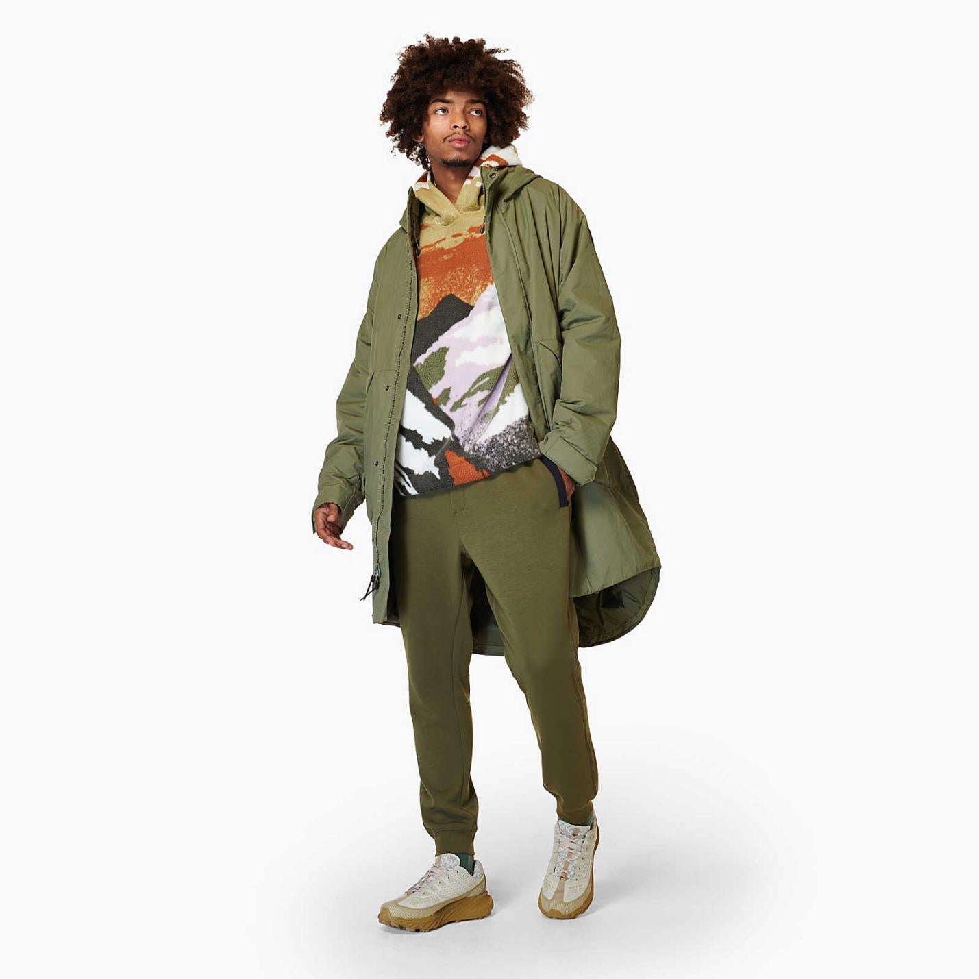 Men Kaidou Medium Weight Insulated Parka Lichen | Merrell Outerwear