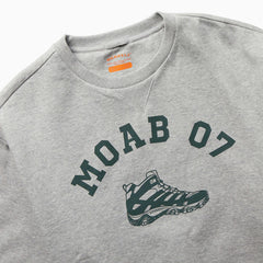 Men Moab 07 Crew Neck Fleece Grey Heather | Merrell Tops