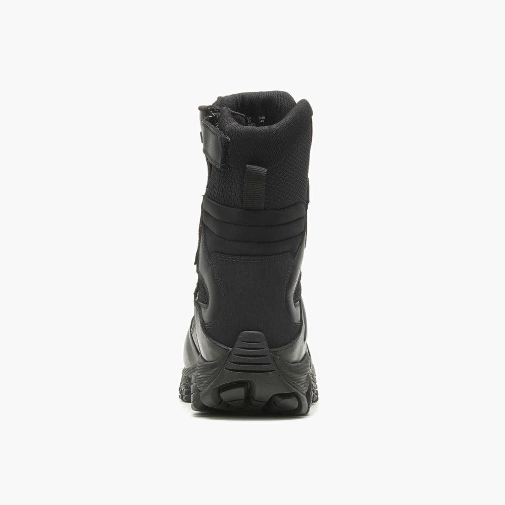 Men Moab 3 8" Tactical Response Zip Waterproof Boot Black | Merrell Boots