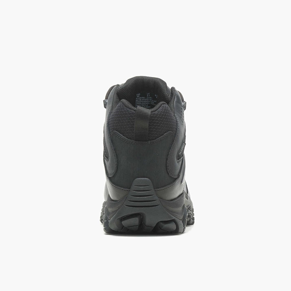 Men Moab 3 Mid Tactical Response Waterproof Boot Black | Merrell Boots