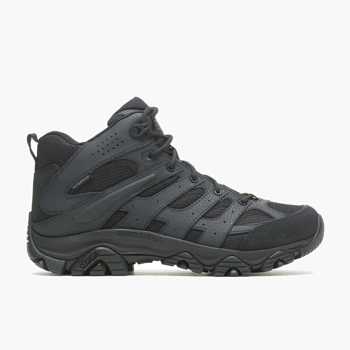 Men Moab 3 Mid Tactical Waterproof Black | Merrell Boots