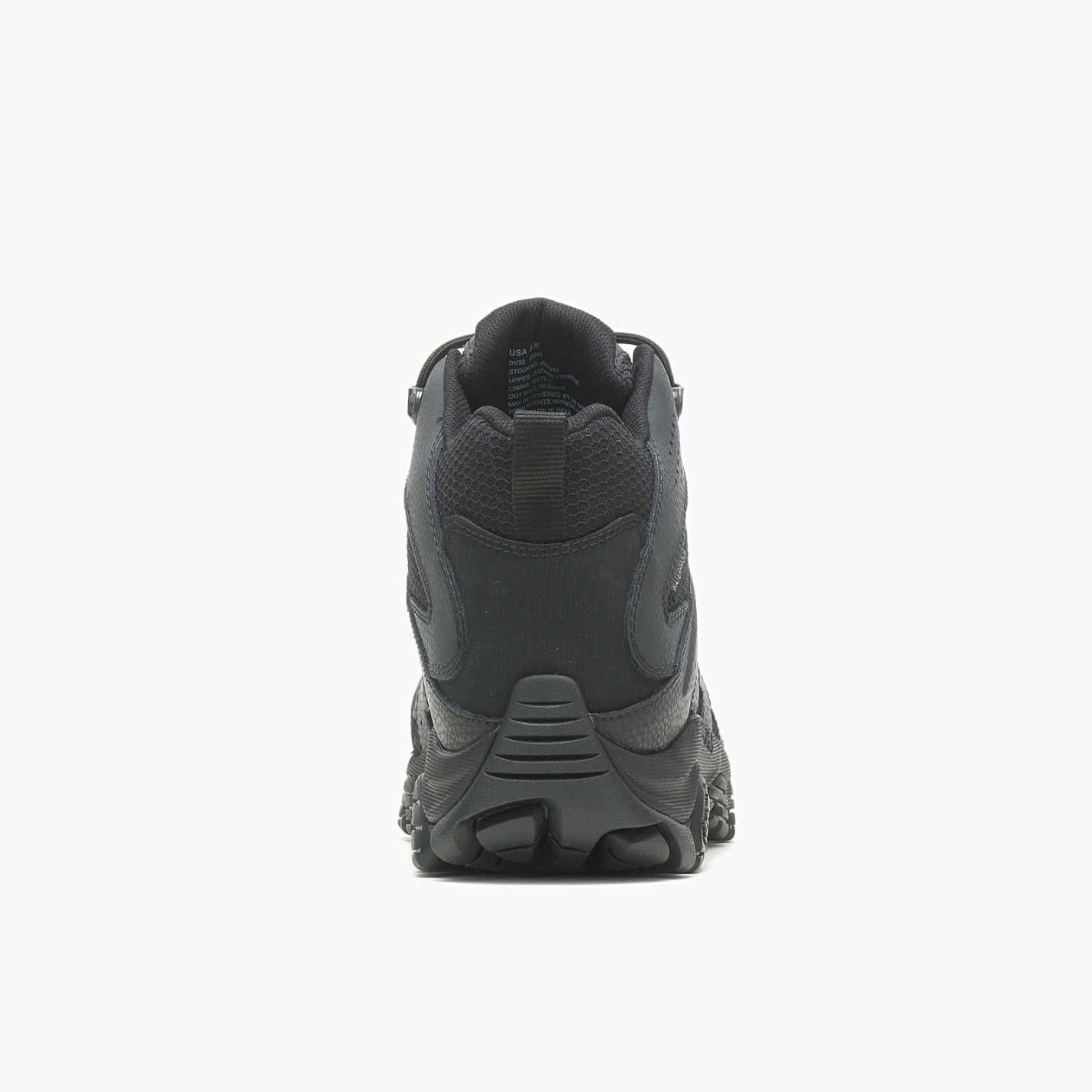 Men Moab 3 Mid Tactical Waterproof Black | Merrell Boots