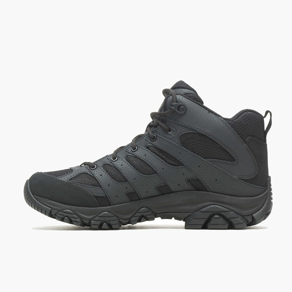 Men Moab 3 Mid Tactical Waterproof Black | Merrell Boots