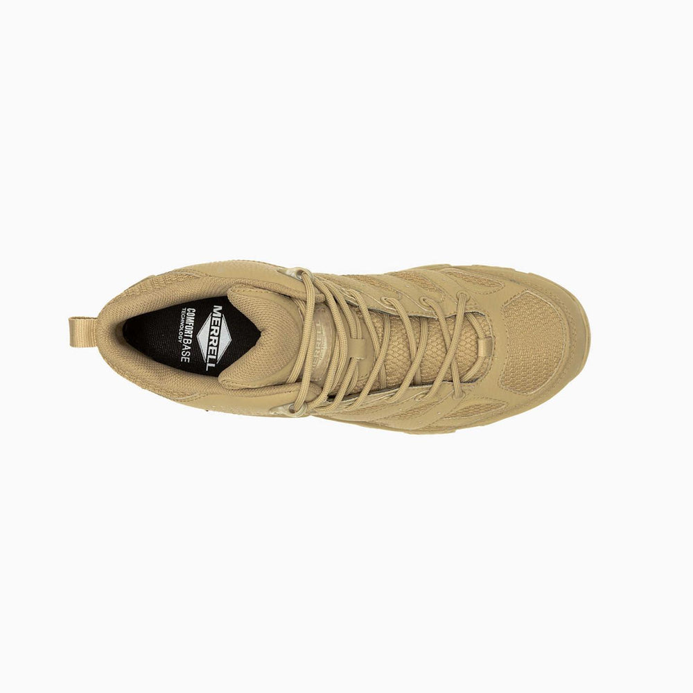 Men Moab 3 Mid Tactical Waterproof Wide Width Dark Coyote | Merrell Boots