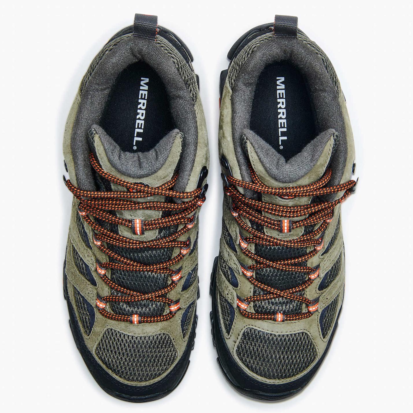 Men Moab 3 Mid Waterproof Olive | Merrell Boots